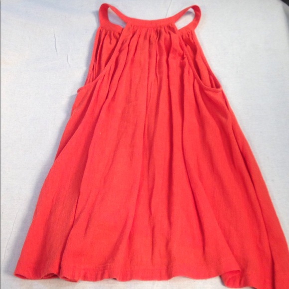 HOST PICK! BP Trapeze Tassel Lace-up Tank, Red, XS - Picture 4 of 6